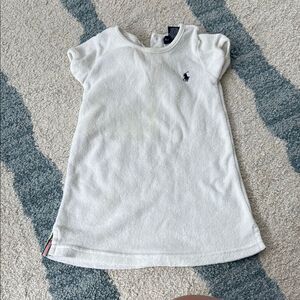 Ralph Lauren terry cloth  White dress cover up 18M